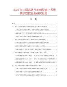 2025年中國高效節(jié)能新型磁化多用茶爐數(shù)據(jù)監(jiān)測研究報告
