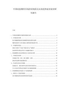 中國硅膠繃帶市場供需現狀及未來趨勢前景展望研究報告