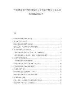 中國燃油清凈劑行業(yè)發(fā)展分析及競爭格局與發(fā)展趨勢預(yù)測研究報告