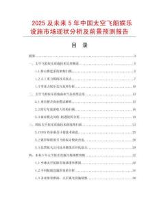 2025及未來5年中國太空飛船娛樂設(shè)施市場現(xiàn)狀分析及前景預(yù)測報告