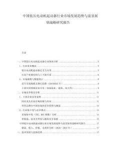中國低壓電動機起動器行業(yè)市場發(fā)展趨勢與前景展望戰(zhàn)略研究報告