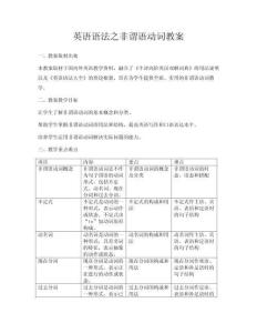 英語語法之非謂語動(dòng)詞教案