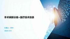 手術(shù)麻醉分級+醫(yī)療技術(shù)目錄