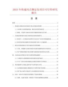 2025年快速閃點(diǎn)測(cè)定儀項(xiàng)目可行性研究報(bào)告