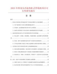 2025年四龍頭冷溫?zé)峁袷焦芫€機(jī)項(xiàng)目可行性研究報(bào)告