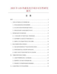 2025年LED外露發光字項目可行性研究報告
