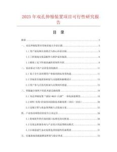 2025年雙孔伸縮裝置項目可行性研究報告