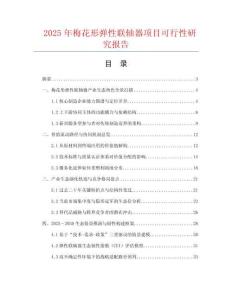 2025年梅花形彈性聯(lián)軸器項(xiàng)目可行性研究報(bào)告