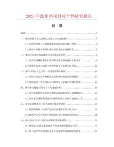 2025年波形墊項(xiàng)目可行性研究報(bào)告