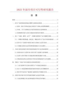 2025年面巾項(xiàng)目可行性研究報(bào)告