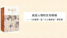 高一 語文 人教版必修（下冊）《紅樓夢 里“小人物命運”賞析課》課件