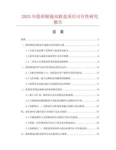2025年隱形眼鏡雙聯(lián)盒項(xiàng)目可行性研究報(bào)告