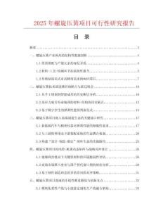 2025年螺旋壓簧項(xiàng)目可行性研究報(bào)告