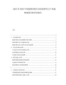2025至2030中國廢鐵回收行業(yè)發(fā)展研究與產(chǎn)業(yè)戰(zhàn)略規(guī)劃分析評估報告
