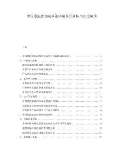 中國漂洗添加劑政策環境及行業標準深度解讀