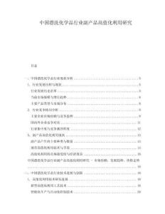 中國漂洗化學品行業副產品高值化利用研究