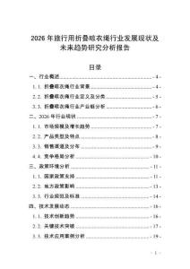 2026年旅行用折疊晾衣繩行業發展現狀及未來趨勢研究分析報告_20250705_174647