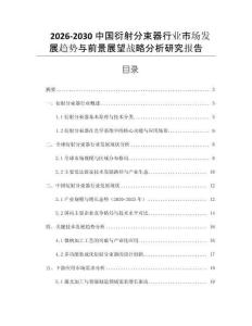 2026-2030中國衍射分束器行業(yè)市場發(fā)展趨勢與前景展望戰(zhàn)略分析研究報告