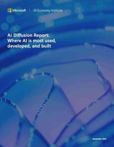 微软：人工智能扩散报告