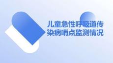 兒童急性呼吸道傳染病哨點監(jiān)測情況
