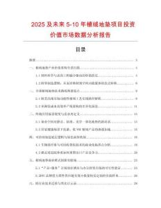 2025及未來5-10年植絨地墊項目投資價值市場數(shù)據(jù)分析報告
