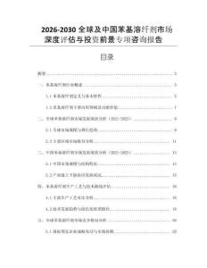 2026-2030全球及中國苯基溶纖劑市場深度評估與投資前景專項咨詢報告