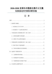 2026-2030全球與中國炭化筷行業發展現狀及趨勢預測分析報告