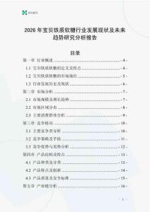 2026年寶貝鐵質軟糖行業發展現狀及未來趨勢研究分析報告
