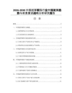 2026-2030中國超厚銅箔行業市場發展趨勢與前景展望戰略分析研究報告