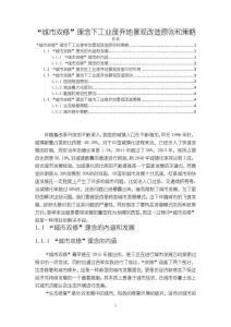 《【“城市雙修”理念下工業廢棄地景觀改造原則和策略】6400字》
