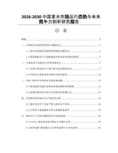 2026-2030中國重水市場運行態勢與未來競爭力剖析研究報告