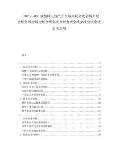 2025-2030氫燃料電池汽車全域全域全域全域全域全域全域全域全域全域全域全域全域全域全域全域全域全域全域