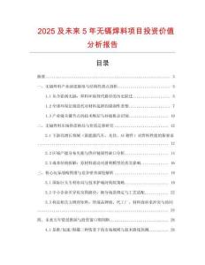 2025及未來5年無鎘焊料項目投資價值分析報告