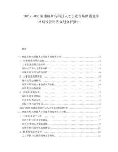 2025-2030塞浦路斯高科技人才引進市場供需競爭格局投資評估規劃分析報告