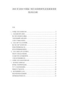 2025至2030中國氯丁膠行業(yè)深度研究及發(fā)展前景投資評估分析