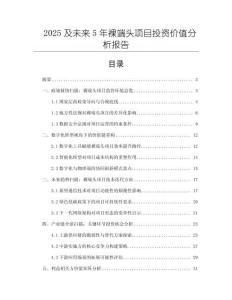 2025及未來5年裸端頭項目投資價值分析報告