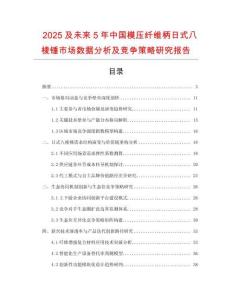 2025及未來5年中國模壓纖維柄日式八棱錘市場數據分析及競爭策略研究報告