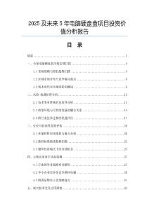 2025及未來5年電腦硬盤盒項目投資價值分析報告