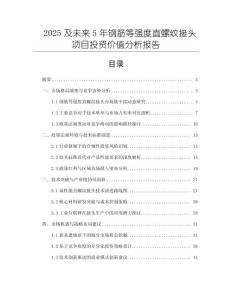 2025及未來(lái)5年鋼筋等強(qiáng)度直螺紋接頭項(xiàng)目投資價(jià)值分析報(bào)告