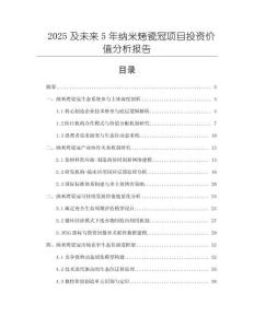 2025及未來5年納米烤瓷冠項目投資價值分析報告