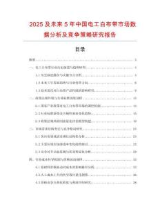 2025及未來5年中國電工白布帶市場(chǎng)數(shù)據(jù)分析及競(jìng)爭策略研究報(bào)告