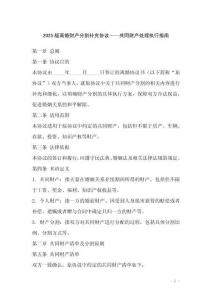 2025版離婚財(cái)產(chǎn)分割補(bǔ)充協(xié)議——共同財(cái)產(chǎn)處理執(zhí)行指南