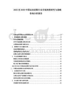 2025至2030中國運(yùn)動涼鞋行業(yè)市場深度研究與戰(zhàn)略咨詢分析報告