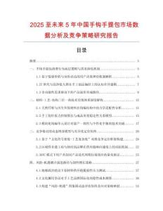 2025至未來(lái)5年中國(guó)手鉤手提包市場(chǎng)數(shù)據(jù)分析及競(jìng)爭(zhēng)策略研究報(bào)告
