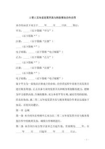 二零二五年度發票開具與稅務籌劃合作合同