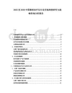 2025至2030中國黃疸治療儀行業市場深度研究與戰略咨詢分析報告