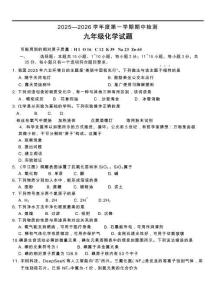 山東省棗莊市臺兒莊區(qū)2025-2026學(xué)年九年級上學(xué)期期中考試化學(xué)試題