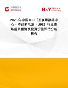 2025年中國IDC（互聯網數據中心）不間斷電源（UPS）行業市場前景預測及投資價值評估分析報告