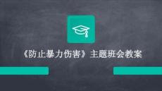 《防止暴力傷害》主題班會教案