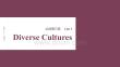2026屆高考英語(yǔ)一輪總復(fù)習(xí)課件：必修第三冊(cè) Unit 3　Diverse Cultures